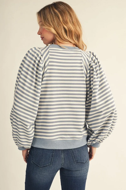 Striped Long-Sleeve Top